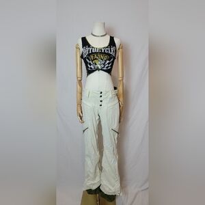 🎁Sale🎁B By Burton Snowboard Ski Pants White Women's Mesh Liner, Size Medium